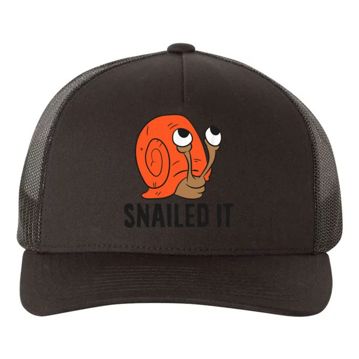 Snailed It Funny Snails Yupoong Adult 5-Panel Trucker Hat