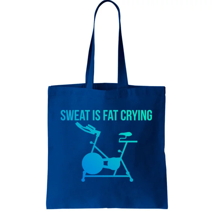 Sweat Is Fat Crying Spin Cycle Bike Gift Tote Bag