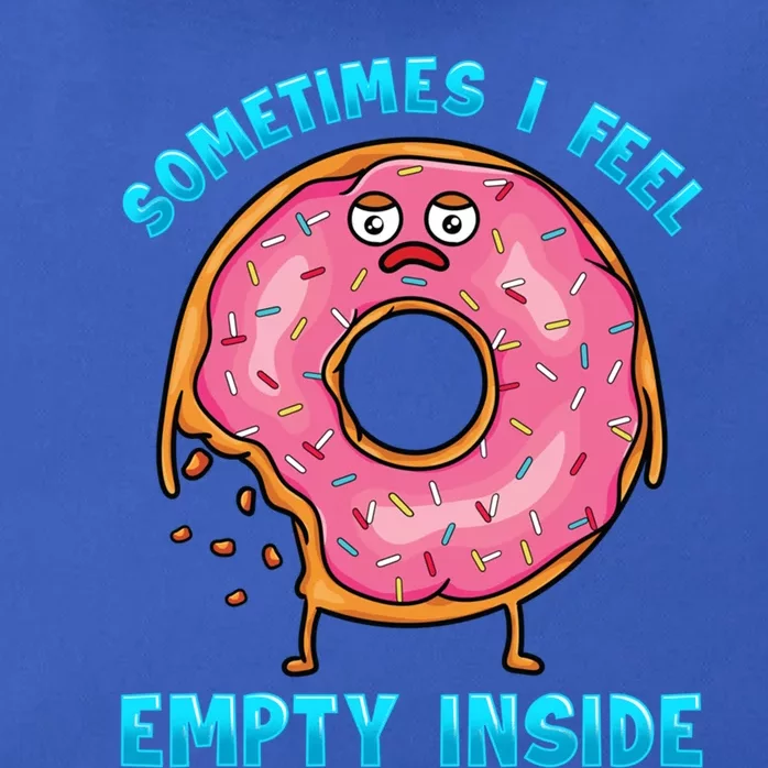 Sometimes I Feel Empty Inside Funny Donut Lovers Food Pun Funny Gift Zip Tote Bag