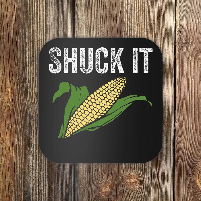 Shuck It Funny Farmer Corn Lover Market Festival Gift Coaster