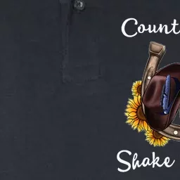 Shakes It For Me Country Music Cowgirl Boots Sunflower Softstyle Adult Sport Polo