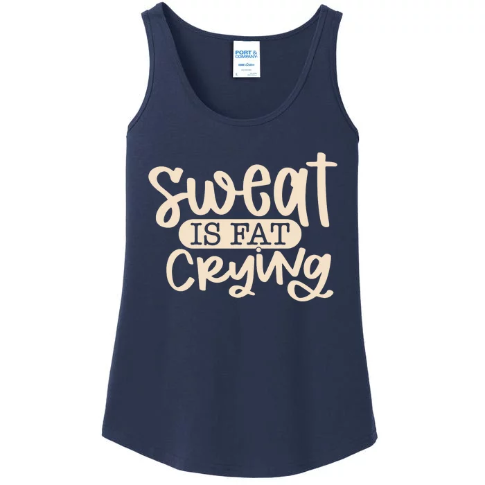 Sweat Is Fat Crying Ladies Essential Tank