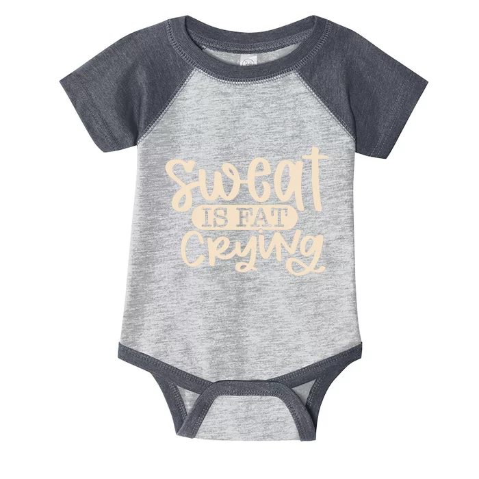 Sweat Is Fat Crying Infant Baby Jersey Bodysuit