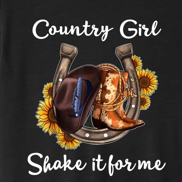 Shakes It For Me Country Music Cowgirl Boots Sunflower ChromaSoft Performance T-Shirt