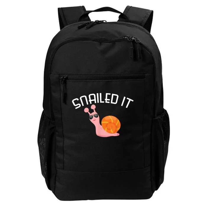 Snailed It Funny Lazy Snail Lover Gift Daily Commute Backpack