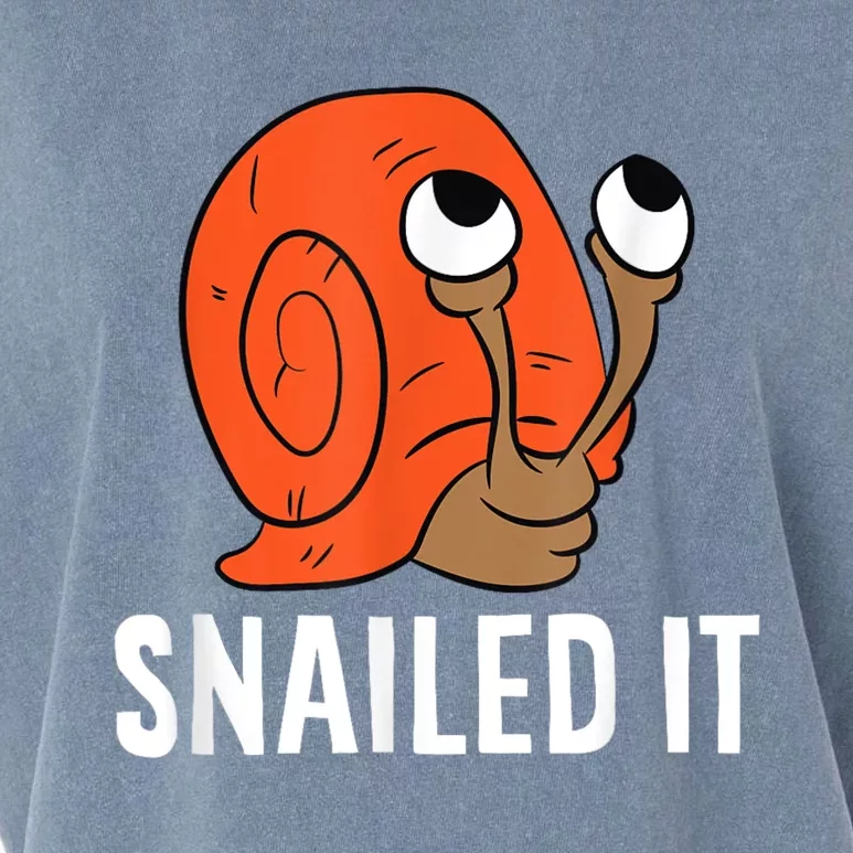 Snailed It Funny Snails Snail Lovers Garment-Dyed Women's Muscle Tee