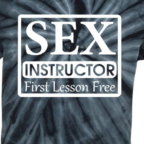 Sex Instructor First Free Lesson Kids Tie-Dye T-Shirt