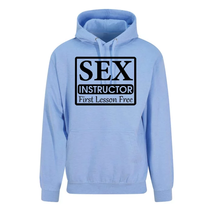 Sex Instructor First Free Lesson Unisex Surf Hoodie