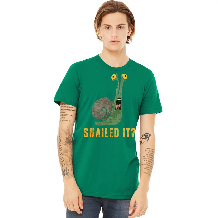 Snailed It Funny Snails Snail Lovers Premium T-Shirt