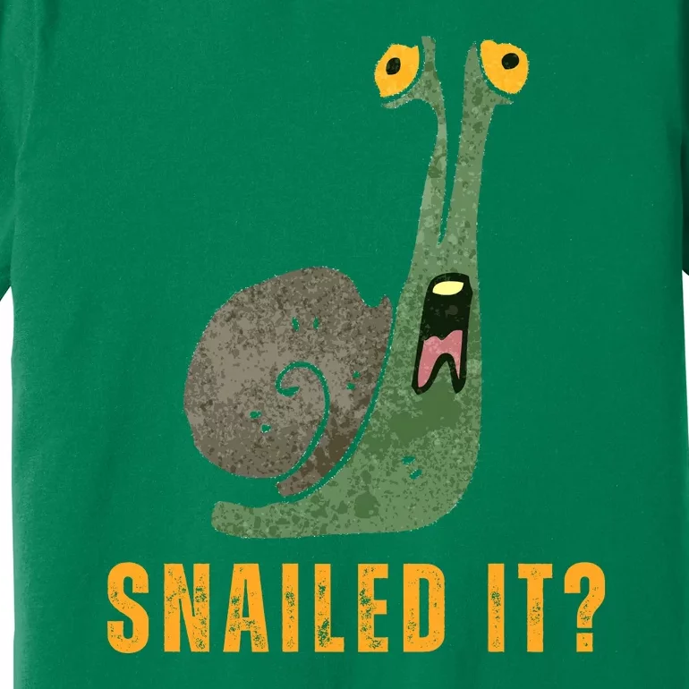 Snailed It Funny Snails Snail Lovers Premium T-Shirt