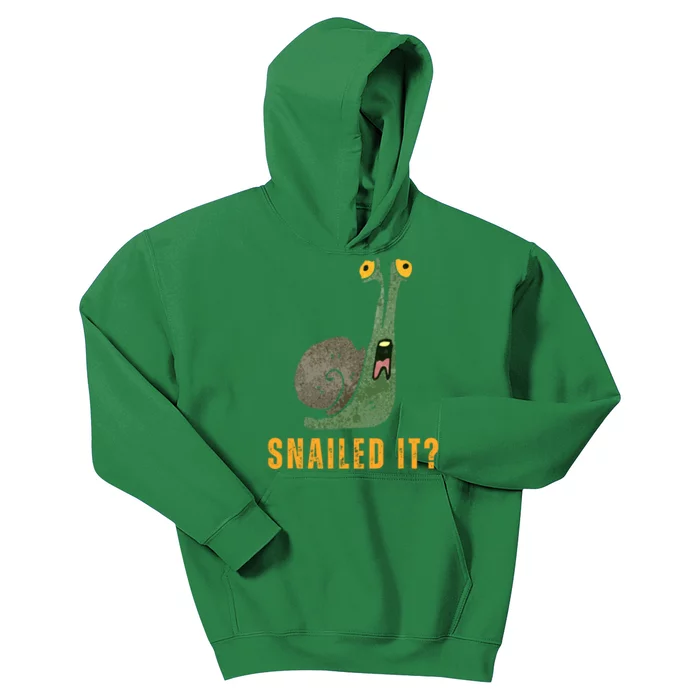 Snailed It Funny Snails Snail Lovers Kids Hoodie