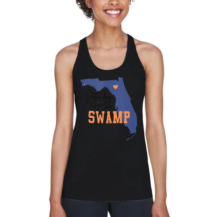 Saturday Is For The Swamp UF Football Swamp University Women's Racerback Tank