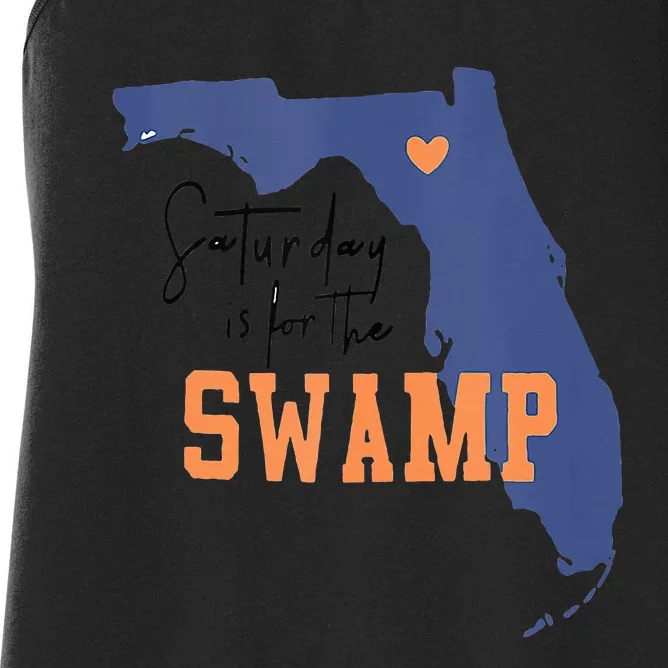 Saturday Is For The Swamp UF Football Swamp University Women's Racerback Tank