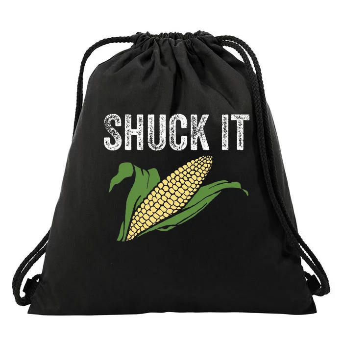 Shuck It Funny Farmer Corn Lover Market Festival Gift Drawstring Bag