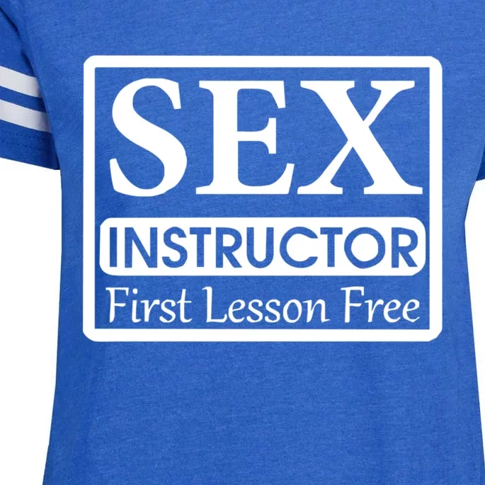 Sex Instructor First Free Lesson Enza Ladies Jersey Football T-Shirt