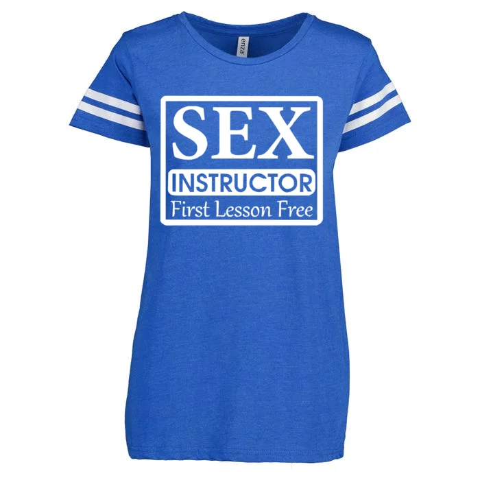 Sex Instructor First Free Lesson Enza Ladies Jersey Football T-Shirt