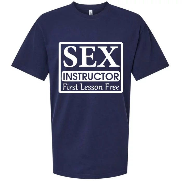 Sex Instructor First Free Lesson Sueded Cloud Jersey T-Shirt