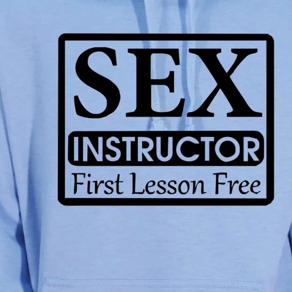 Sex Instructor First Free Lesson Unisex Surf Hoodie