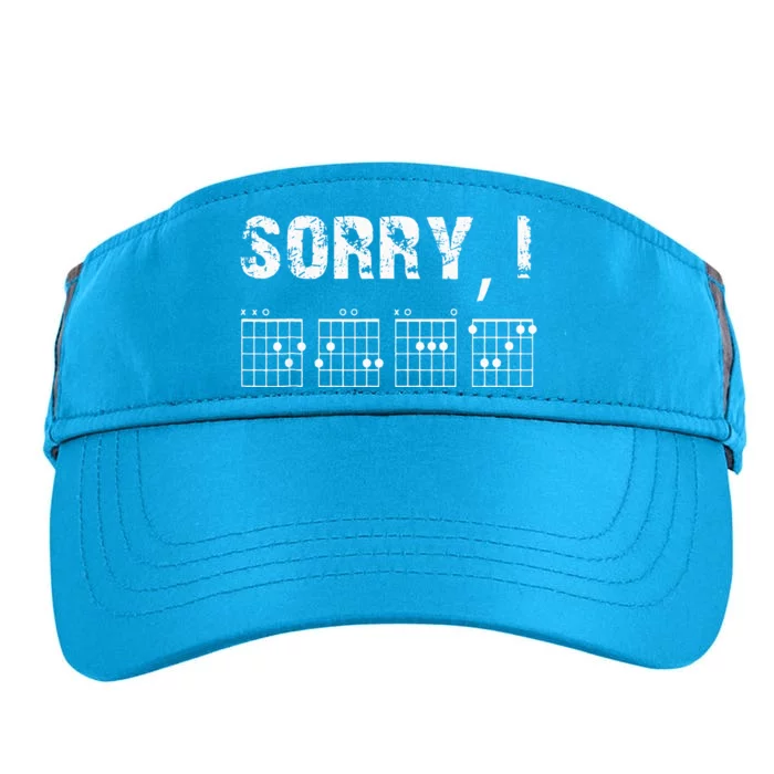 Sorry IDGAF Funny Hidden Message Guitar Chords For Lover Adult Drive Performance Visor