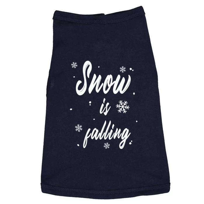 Snow Is Falling| Merry Christmas Doggie Tank