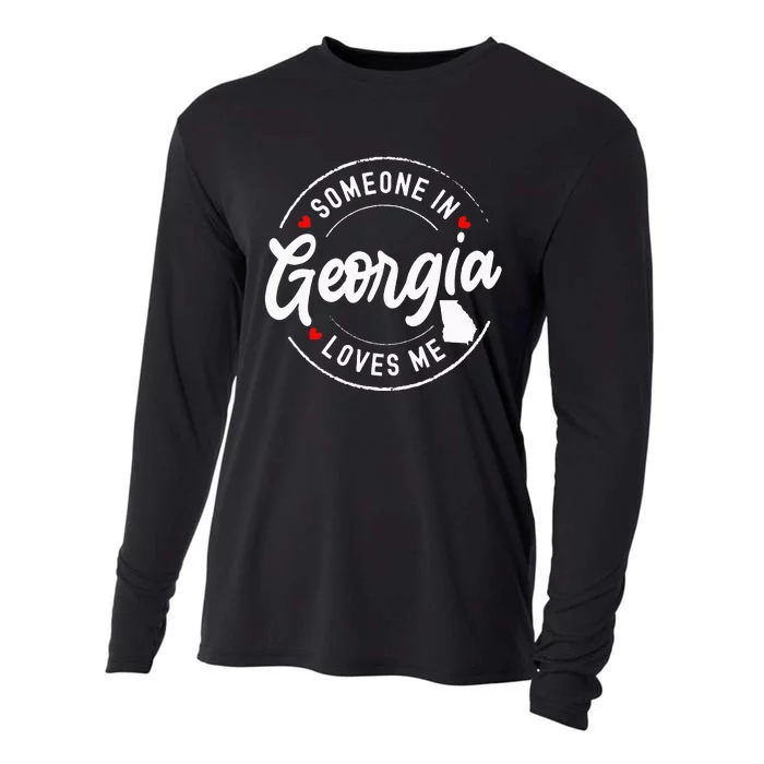 Someone In Georgia Loves Me Cooling Performance Long Sleeve Crew