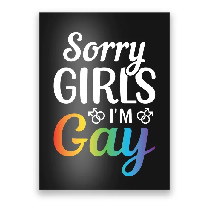 Sorry Im Gay LGBT T Design Poster