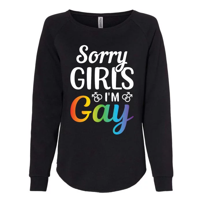 Sorry Im Gay LGBT T Design Womens California Wash Sweatshirt