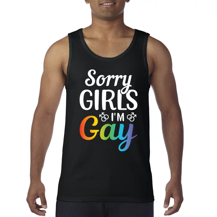 Sorry Im Gay LGBT T Design Tank Top