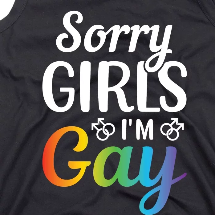 Sorry Im Gay LGBT T Design Tank Top