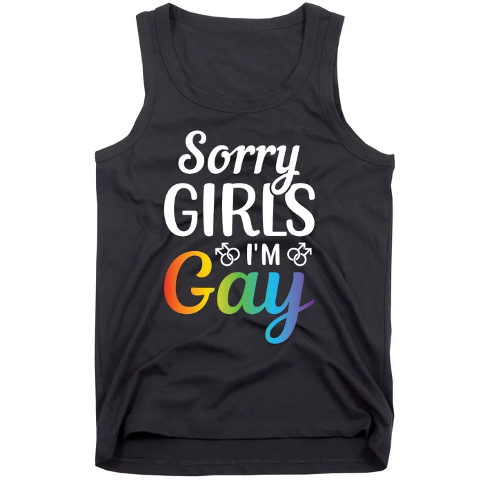 Sorry Im Gay LGBT T Design Tank Top