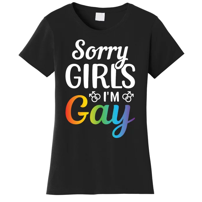 Sorry Im Gay LGBT T Design Women's T-Shirt