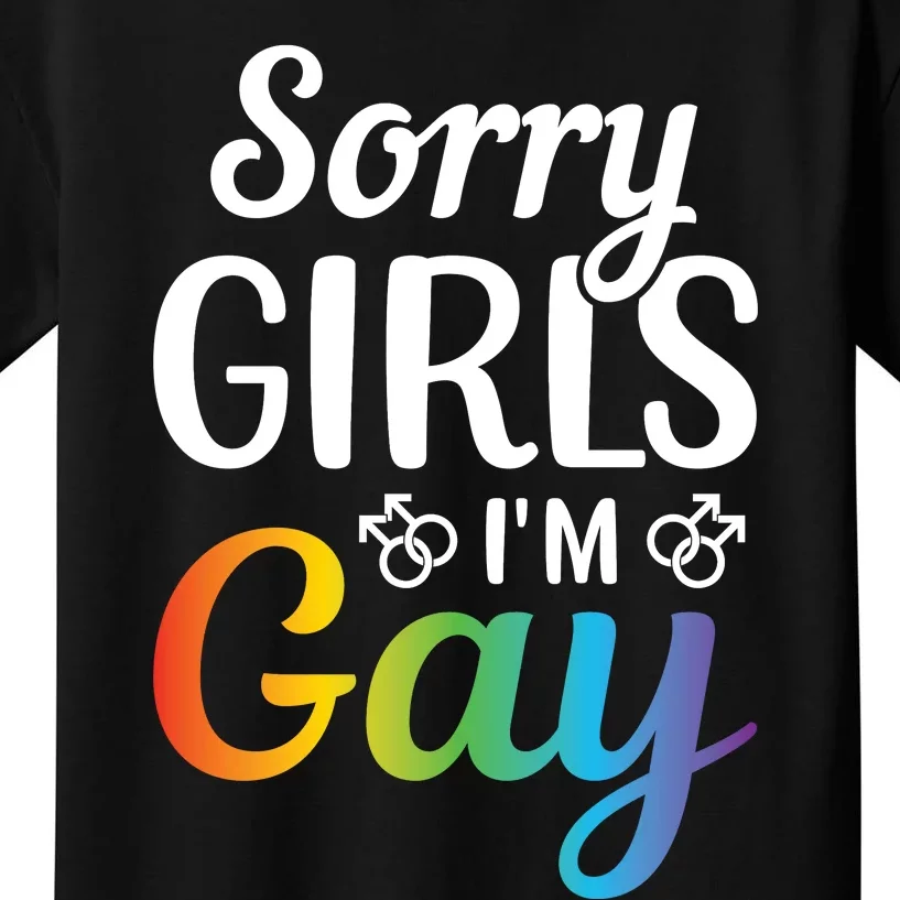 Sorry Im Gay LGBT T Design Kids T-Shirt