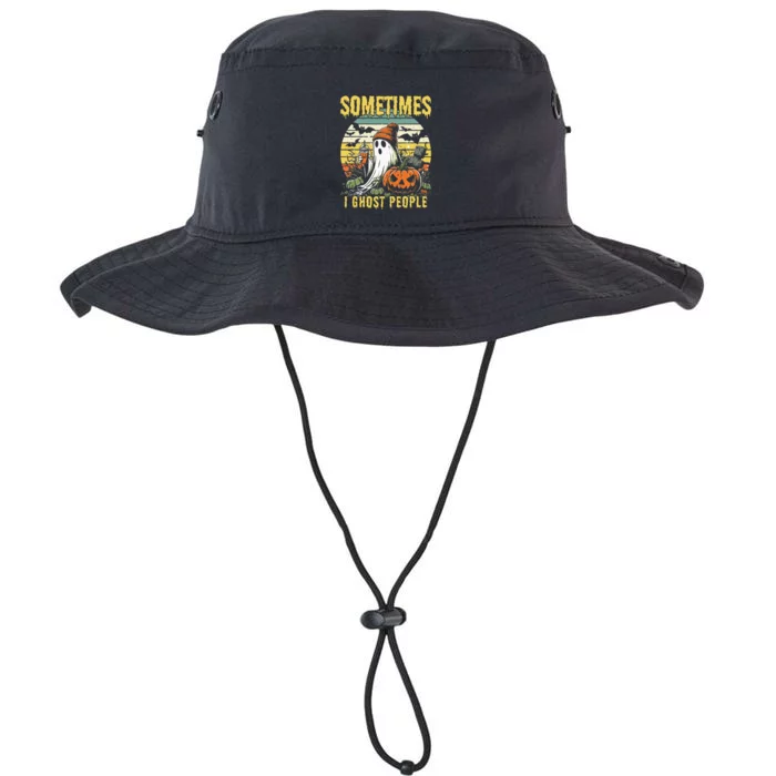 Sometimes I Ghost People Halloween Ghost Grave Moon V2 Legacy Cool Fit Booney Bucket Hat