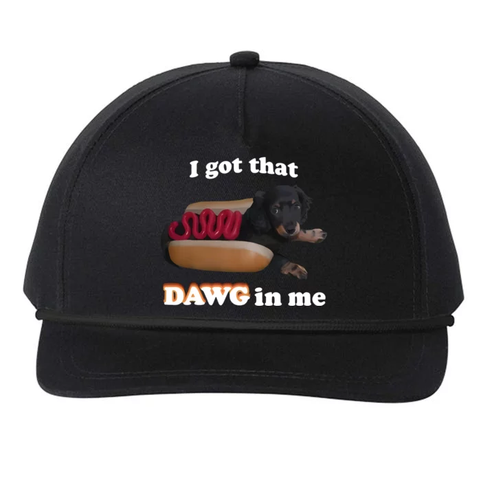 Snazzyseagul I Got That Dawg In Me Snapback Five-Panel Rope Hat