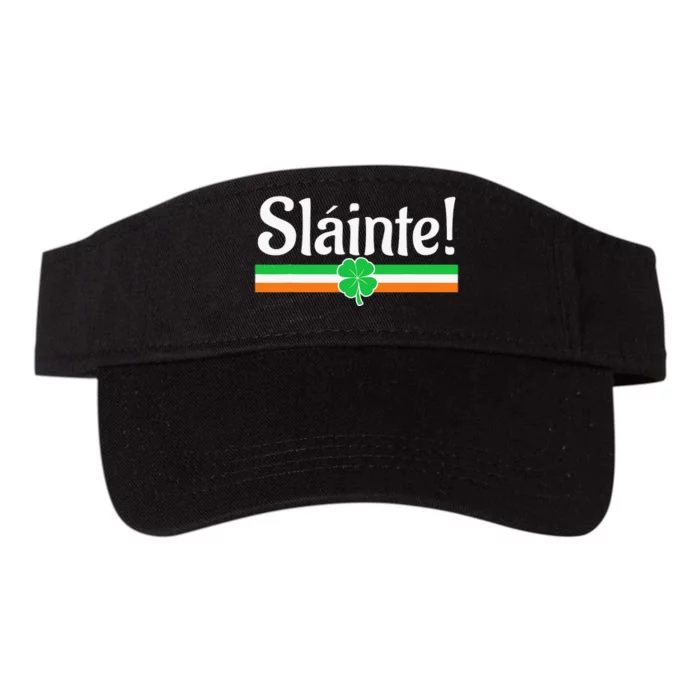 Slainte Irish Green Lucky Shamrock St Patrick's Day Valucap Bio-Washed Visor