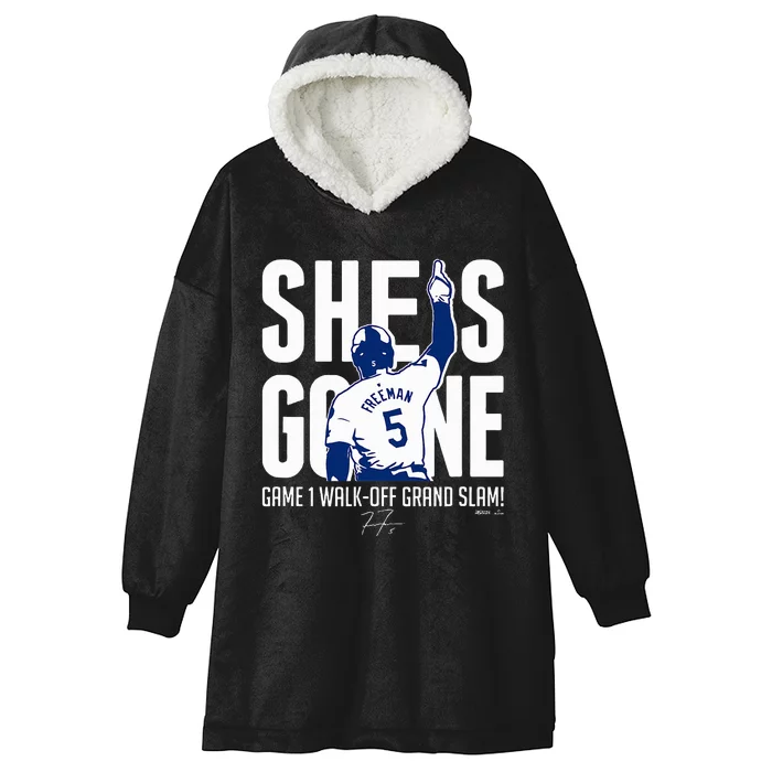 She Is Gone Walkoff Grand Slam Players Hooded Wearable Blanket