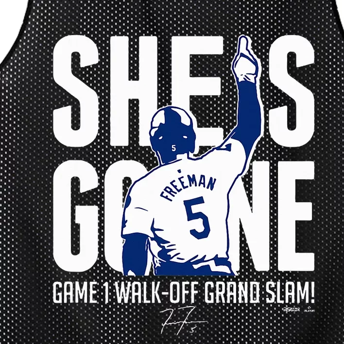 She Is Gone Walkoff Grand Slam Players Mesh Reversible Basketball Jersey Tank