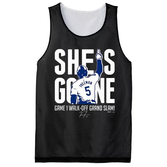 She Is Gone Walkoff Grand Slam Players Mesh Reversible Basketball Jersey Tank