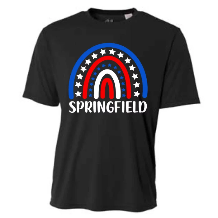 Springfield Illinois Gift I Love Springfield Usa Funny Gift Cooling Performance Crew T-Shirt