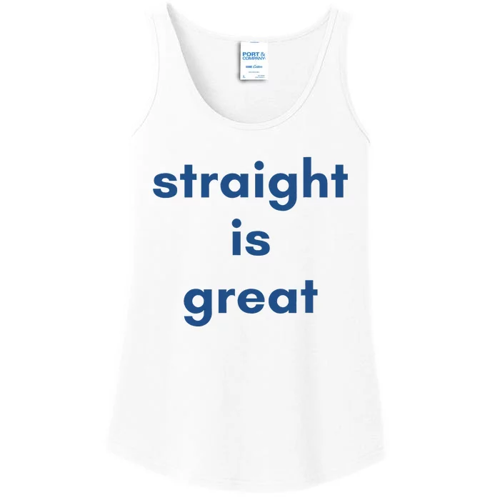 Straight Is Great Ladies Essential Tank