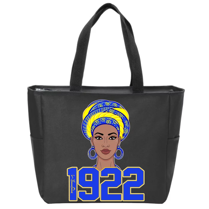 Sigma 1922 Gamma Rho Zip Tote Bag