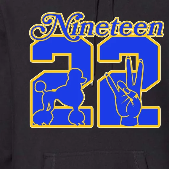 Sigma Nineteen 22 Gamma Rho Premium Hoodie