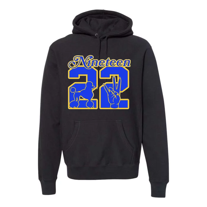 Sigma Nineteen 22 Gamma Rho Premium Hoodie