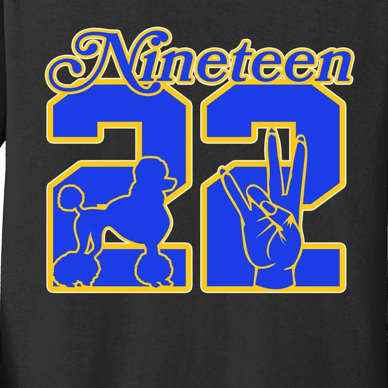 Sigma Nineteen 22 Gamma Rho Kids Long Sleeve Shirt