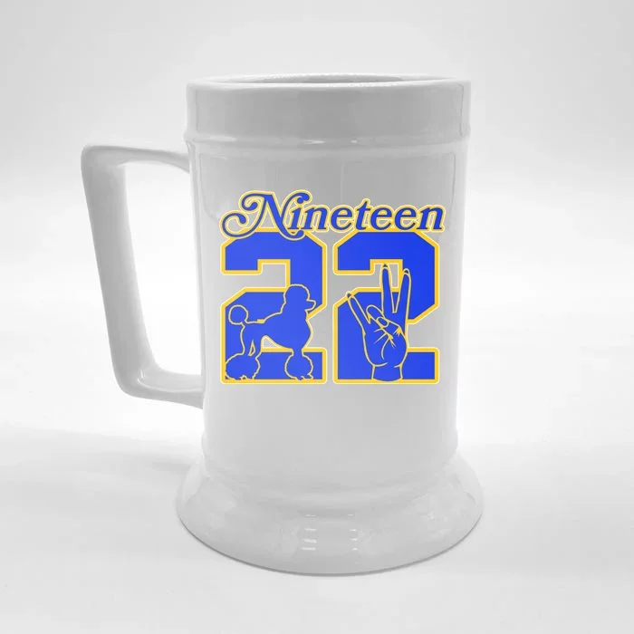 Sigma Nineteen 22 Gamma Rho Front & Back Beer Stein