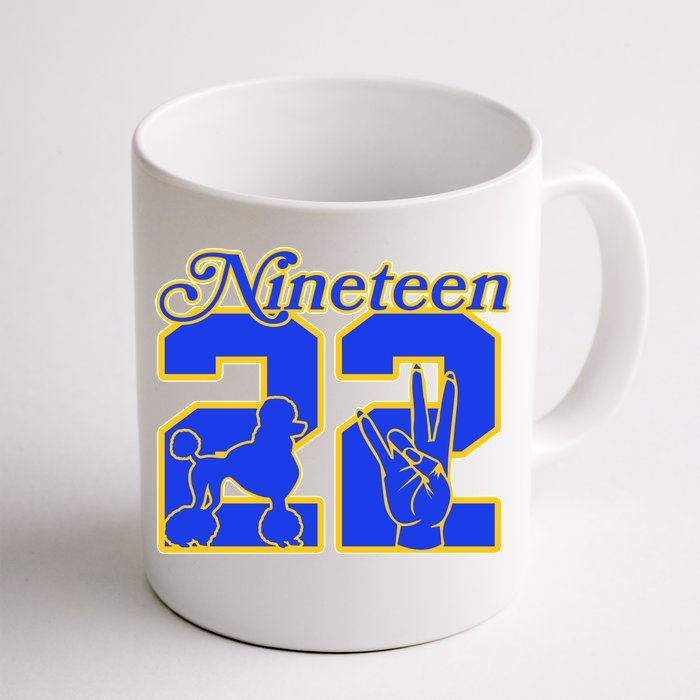 Sigma Nineteen 22 Gamma Rho Front & Back Coffee Mug