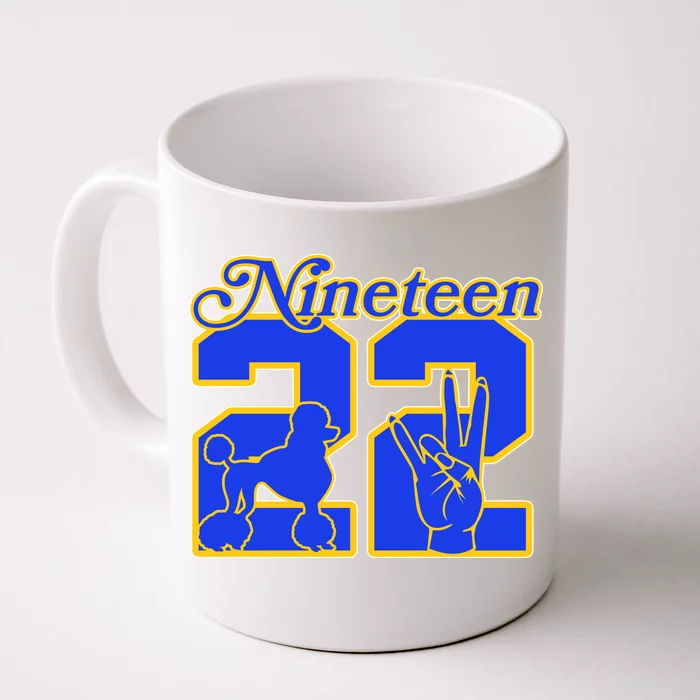 Sigma Nineteen 22 Gamma Rho Front & Back Coffee Mug