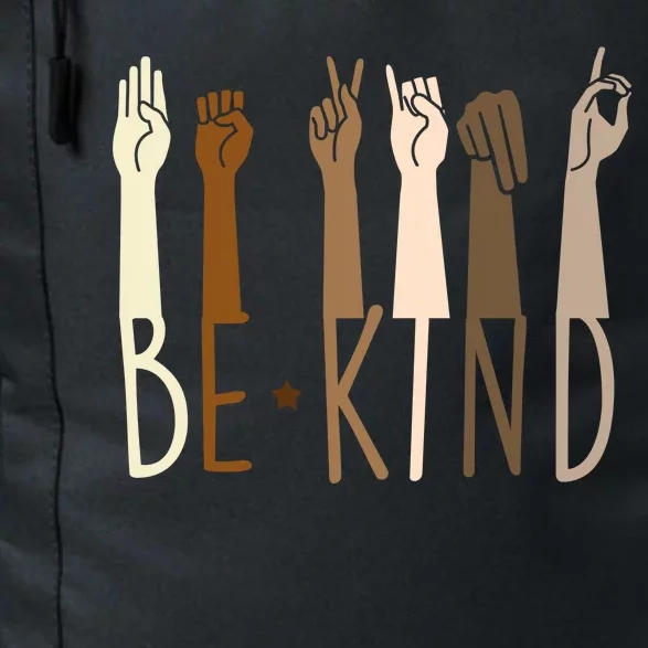 Sign Language Be Kind To All Daily Commute Backpack