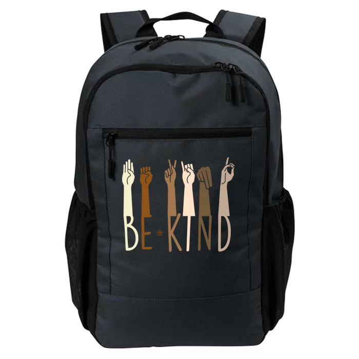 Sign Language Be Kind To All Daily Commute Backpack