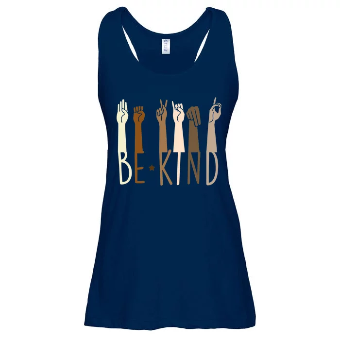 Sign Language Be Kind To All Ladies Essential Flowy Tank